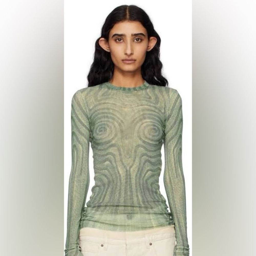 Jean Paul Gaultier Blue ‘The Spirale’ Shirt